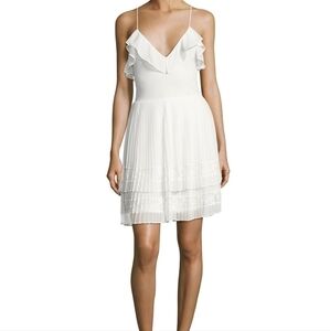French Connection Adanna Pleated White Dress